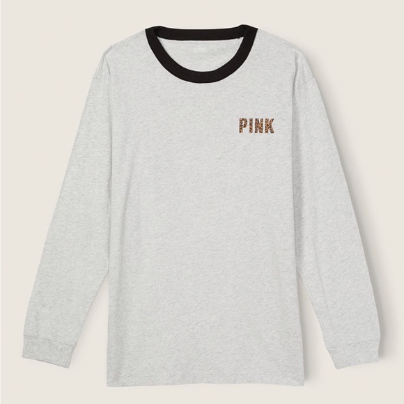 VS PINK cheetah pup long sleeve - Picture 2 of 7